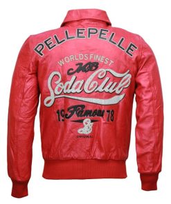 Pelle Pelle Soda Club 1978 Red Leather Jacket