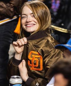 San Diego Padres Emma Stone Satin Jacket