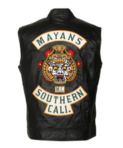 Angel Reyes Southern Cali Mayans MC Leather Vest