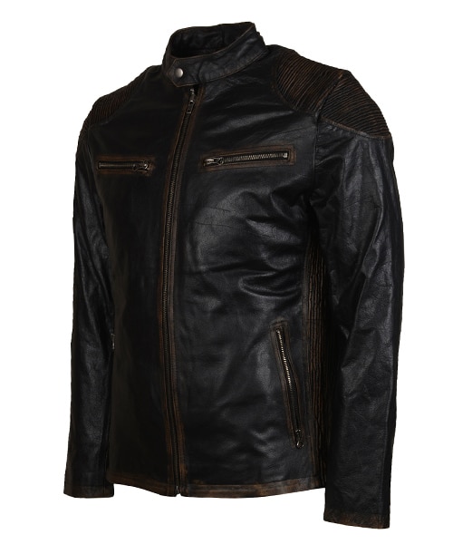 distressed-black-leather-jacket