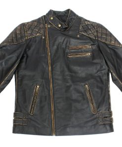 distressed-black-leather-jacket