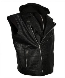 hooded-black-leather-vest