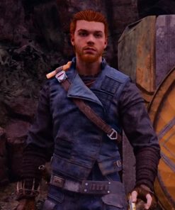 Star Wars Jedi Survivor Cal Kestis Blue Leather Vest