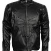 The Punisher Jon Bernthal Frank Castle Skull Leather Jacket