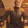 Star Trek Picard Season 3 Commodore Geordi La Forge Black Leather Jacket
