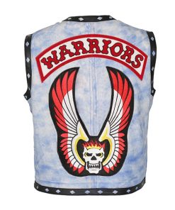 The Warriors Movie Ajax Vintage Blue Motorcycle Vest