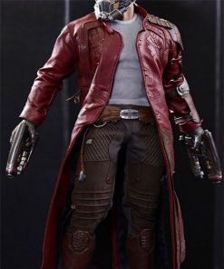 Guardians Of The Galaxy Star Lord Cosplay Leather Coat