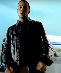 Howie Dorough Backstreet Boys Black Leather Jacket