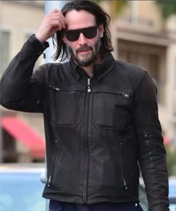 John Wick Keanu Reeves Black Cotton Jacket
