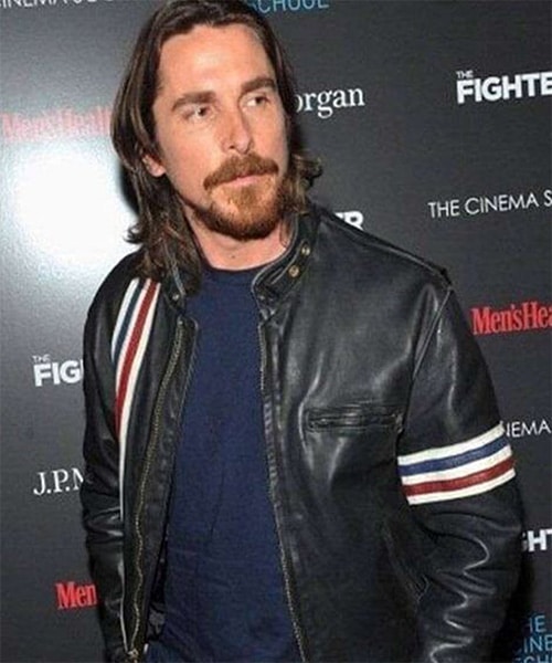 The Fighter Christian Bale Black Leather Jacket