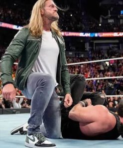 WWE Edge Adam Copeland Green Leather Jacket