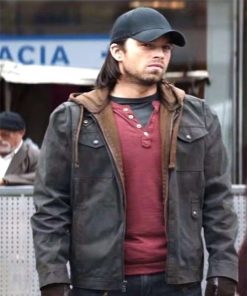 Captain America Civil War Bucky Barnes Hooded Jacket