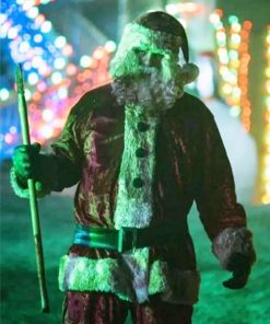 Christmas Bloody Christmas Abraham Benrubi Santa Claus Red Velvet Jacket