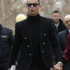 Cristiano Ronaldo Double Breasted Mens Black Blazer