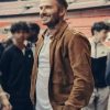 David Beckham Save Our Squad Brown Leather Jacket