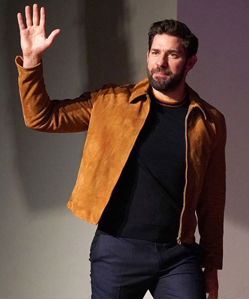John Krasinski Leather Jacket