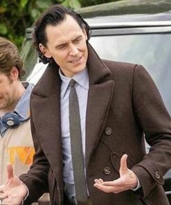 Loki Season 2 Tom Hiddleston Brown Peacoat