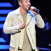 Nick Jonas White Leather Jacket