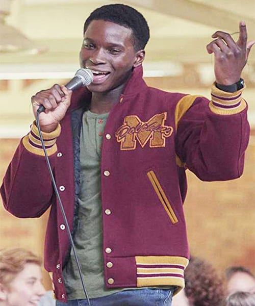 Sex Education S02 Jackson Marchetti Maroon Varsity Jacket