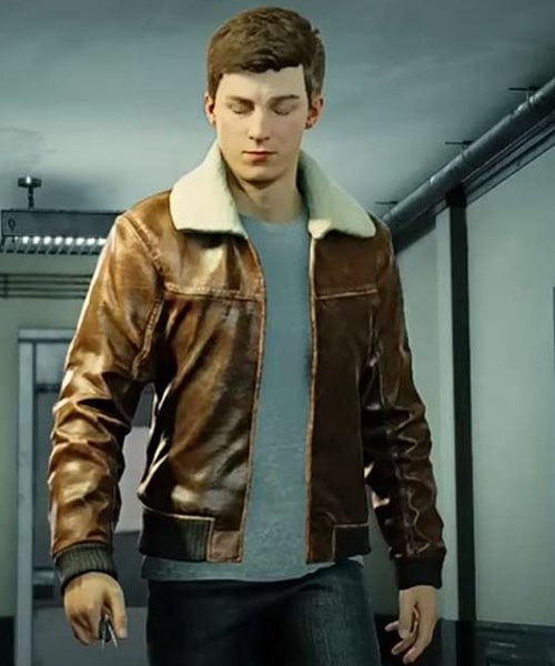 Spider Man 2 Peter Parker Brown Leather Jacket