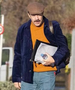 Ted Lasso Jason Sudeikis Blue Velvet Coat