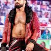 WWE Seth Rollins Fur Collar Red Leather Jacket