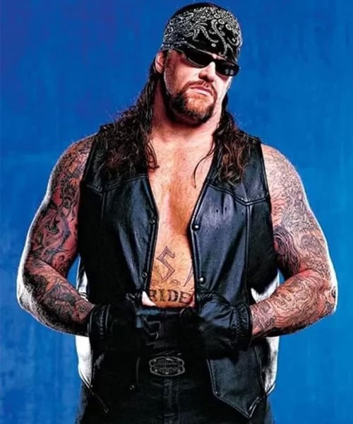WWE The Undertaker Black Leather Vest