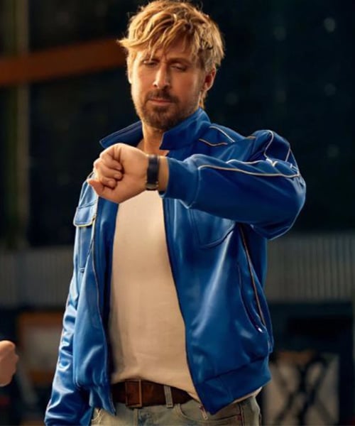 tag-heuer-ryan-gosling-blue-bomber-leather-jacket