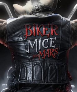 Biker Mice From Mars Black Leather Vest