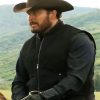 Cole Hauser Yellowstone Rip Wheeler Black Vest