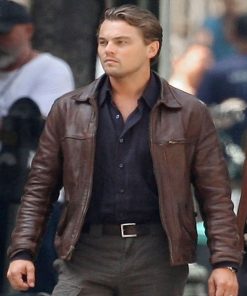 Inception Cobb Leonardo DiCaprio Brown Leather Jacket