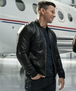Infinite Evan McCauley Mark Wahlberg Black Leather Jacket
