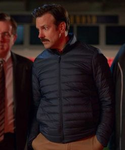 Ted Lasso Jason Sudeikis Blue Puffer Jacket