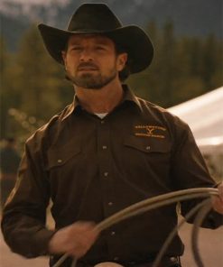 Yellowstone TV Series Season 5 Dutton Ranch Brown Shirt