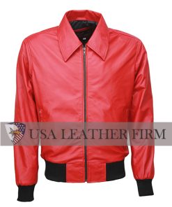 polar-opposites-song-drake-red-bomber-leather-jacket