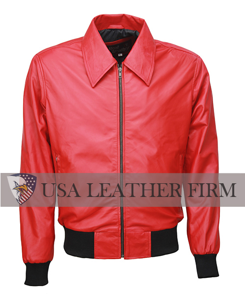 polar-opposites-song-drake-red-bomber-leather-jacket