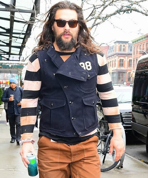Jason Momoa Blue vest