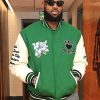 LeBron James Green Varsity Leather Jacket