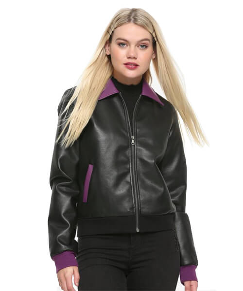 Pretty Poisons black leather jacket