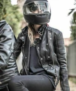 Womens Moto Leather Jacket