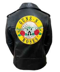 guns n roses paradise city black leather jacket