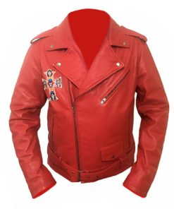 guns n roses red leather jacket