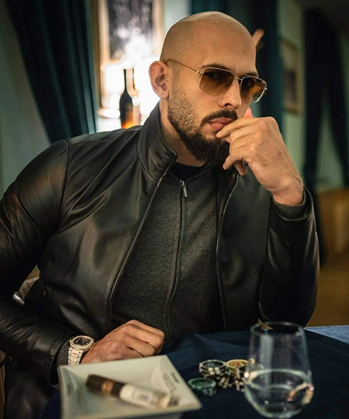 Andrew tate luxury leather jacket