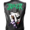 Joker Printed Mens Motorcycle Biker Leather Vest