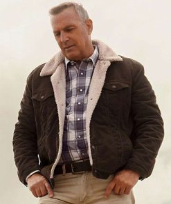 Kevin Costner Let Him Go Shearling Jacket
