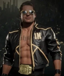 Mortal Kombat 11 Johnny Cage 1M Black Costume Jacket