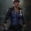 Sonia Blade Mortal Kombat 11 Blue Leather Jacket