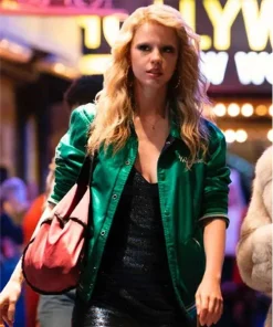 MaXXXine Mia Goth Green Bomber Jacket