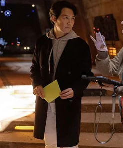 Star Wars The Acolyte Jedi Master Black Wool Coat