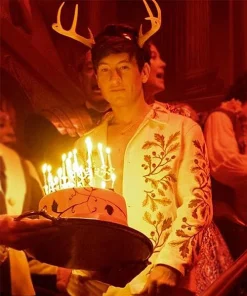 Barry Keoghan embroidered jacket